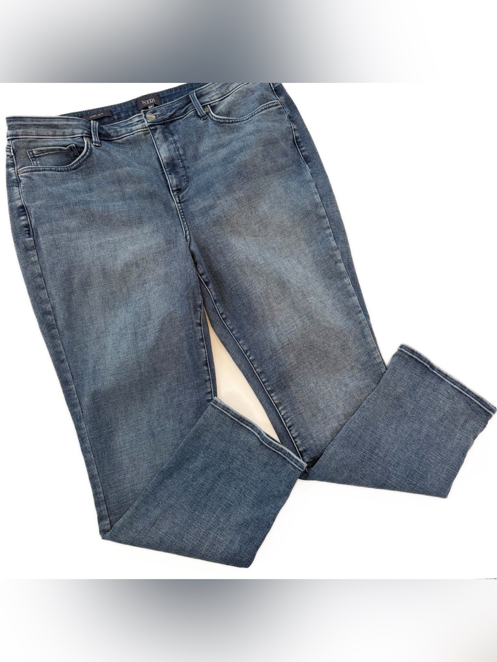 Not Your Daughters Jeans Womens Plus Sz 18W Sheri Slim Lift Tuck